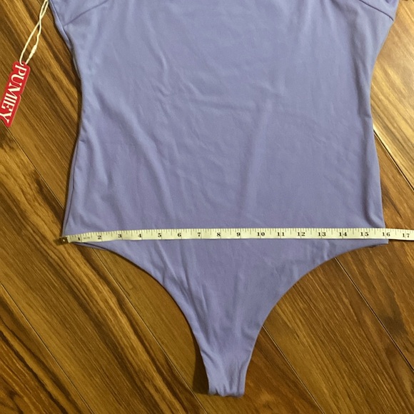 NWT Square Neck Bodysuit, Size L - Picture 9 of 15